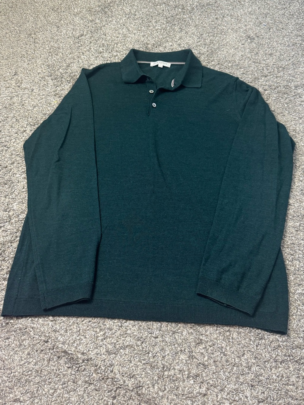 Jack Victor Collard Sweater Pullover Wool Silk